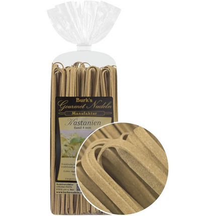 Gourmet Bio - Kastanien Bandnudeln lang, 4mm (250g) von Burk´s Nudeln