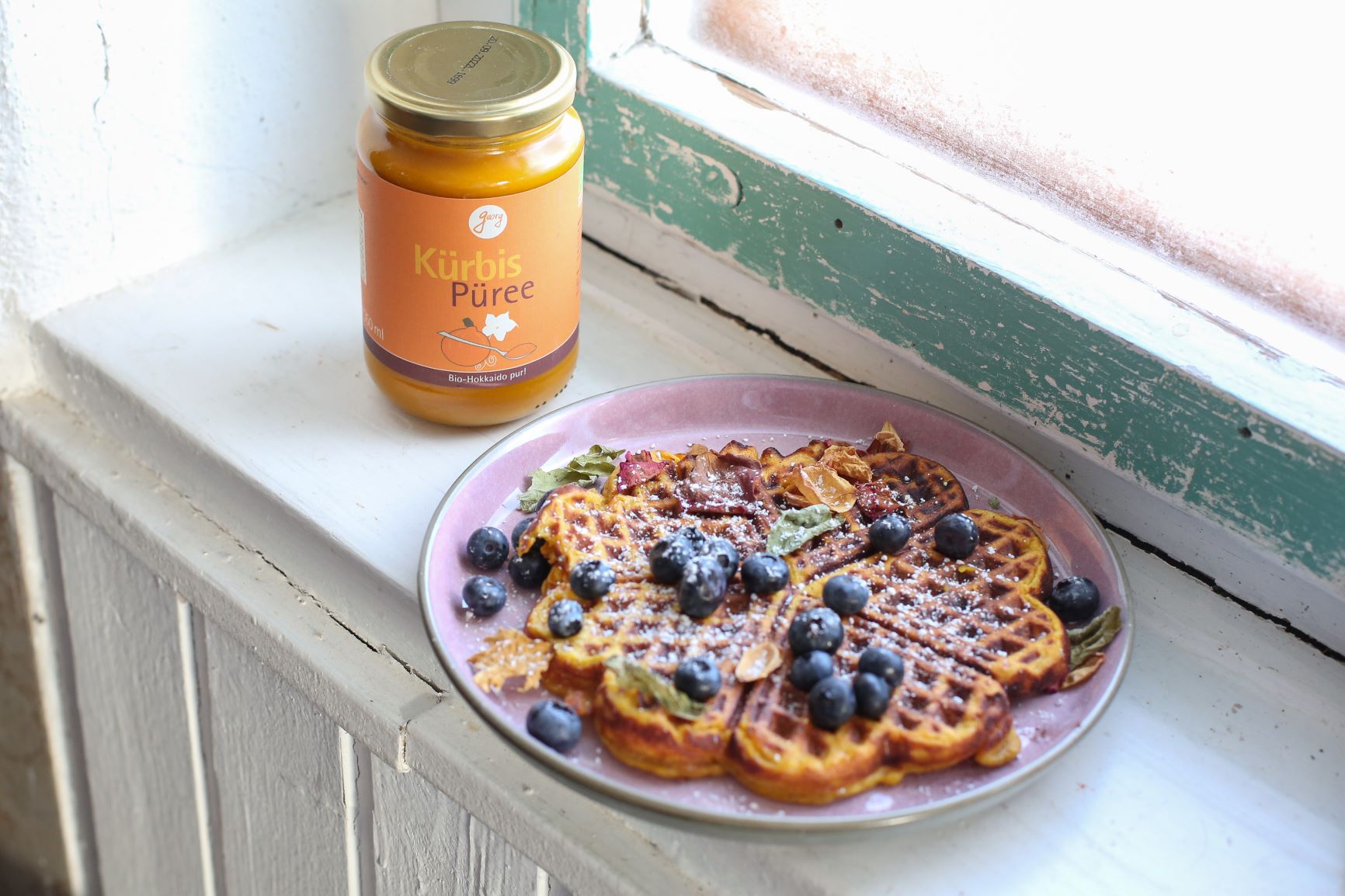 Herbstliche Kürbis-Waffeln mit Gewürznote