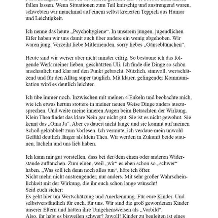 „Na, wer sagt’s denn“ – Arbeitsbuch für achtsame Kommunikation mit Kindern