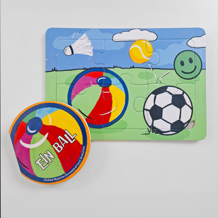 Kinderpuzzle „Ein Ball“ – 9-teiliges Rahmenpuzzle ab 2 Jahren