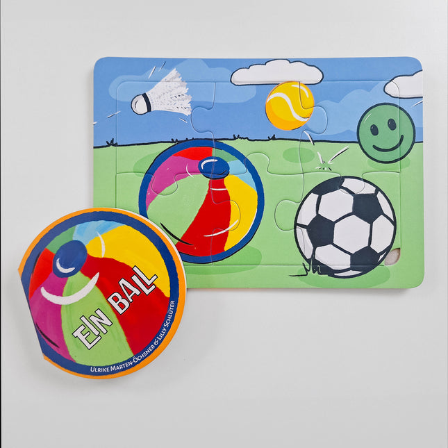 Kinderpuzzle „Ein Ball“ – 9-teiliges Rahmenpuzzle ab 2 Jahren
