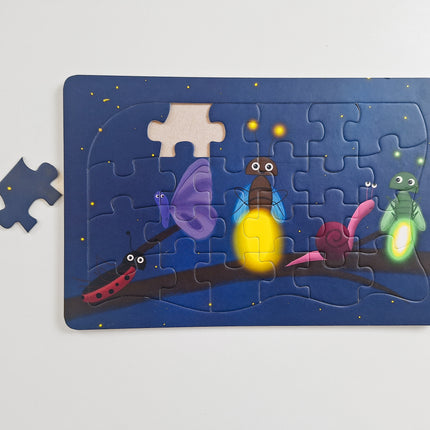 Kombipaket „Glüh’ Würmchen!“ – Kinderbuch & 24-teiliges Puzzle ab 3 Jahren