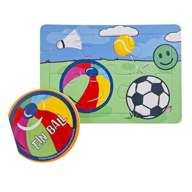 Kombipaket „Ein Ball“ – Pappbuch ab 1 Jahr + 6-teiliges Puzzle