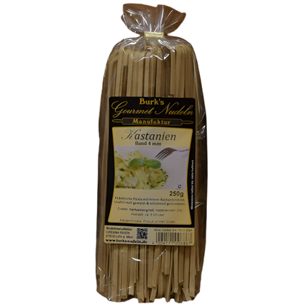 Gourmet Bio - Kastanien Bandnudeln lang, 4mm (250g) von Burk´s Nudeln