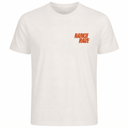 Ranch Rave "Classic" T-Shirt – Dein helles Festival-Statement |  | Bio-Baumwolle*