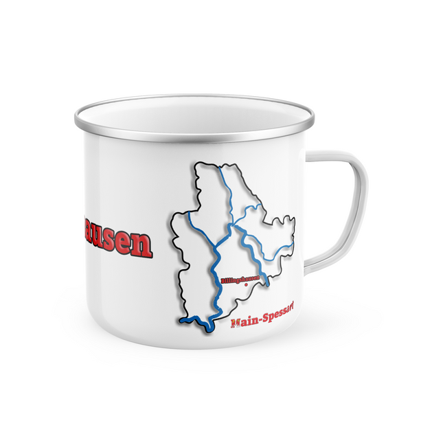 Billingshausen Tasse - Landkarte Main-SpessART