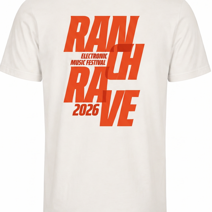 Ranch Rave "Classic" T-Shirt – Dein helles Festival-Statement |  | Bio-Baumwolle*