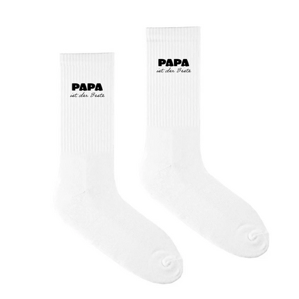 Socken zum Vatertag mit Herz & Name | Bio-Baumwolle | bi2bi.printwear