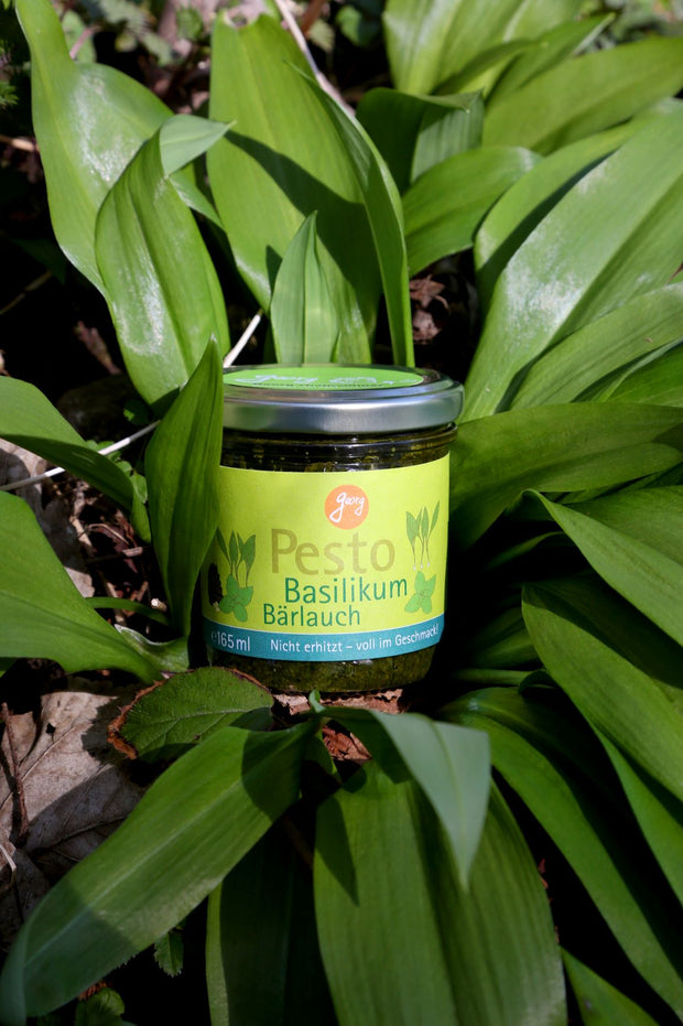<h2><strong>Pesto</strong></h2><p><strong>Basilikum - Bärlauch | Bio</strong></p>