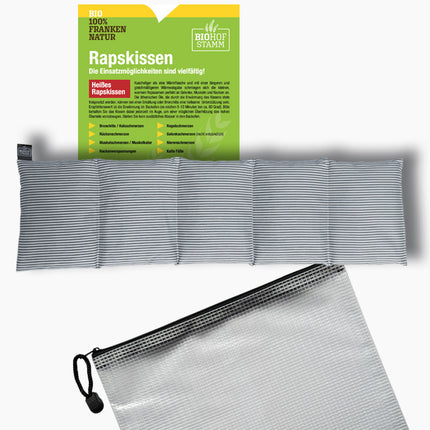 BIOLAND | RAPS | MIDI Wärme- und Kühlkissen 4-Kammern 43×15 cm
