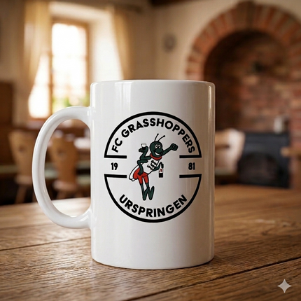 Die kultige Grasshoppers Urspringen Kaffeetasse - Keramik