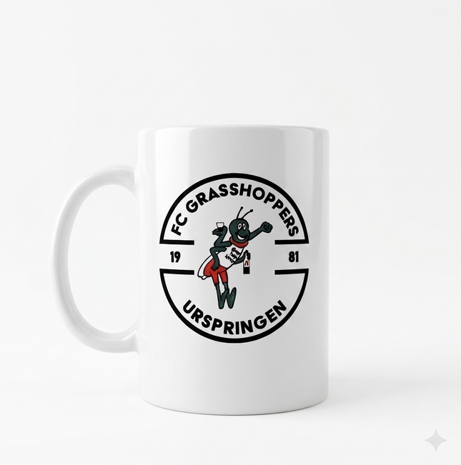 Die kultige Grasshoppers Urspringen Kaffeetasse - Keramik
